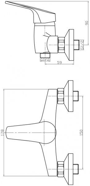 Змішувач MIXXEN "ОРГАНИК" душ з/акс MXS2112